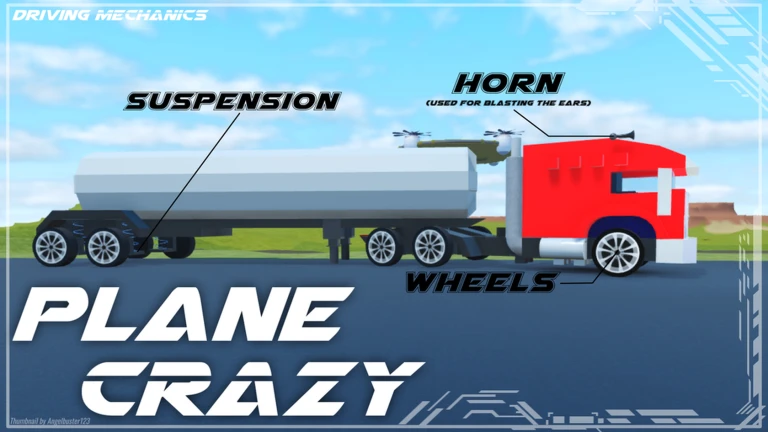 ภาพทางการ Plane Crazy รถสีแดงพร้อมป้าย Driving Mechanics · Media Plane Crazy · 129472112280073