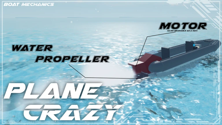 ภาพทางการ Plane Crazy เรือในน้ำพร้อมป้าย Boat Mechanics · Media Plane Crazy · 130728962909358