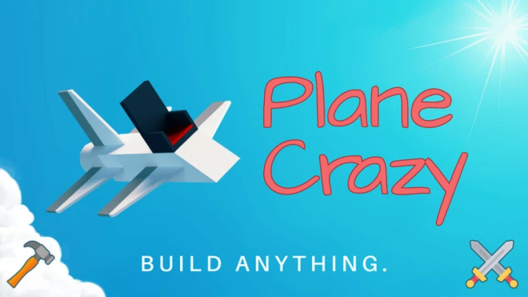 ภาพทางการ Plane Crazy โลโก้ Plane Crazy และคำ BUILD ANYTHING · Media Plane Crazy · 72232195265802