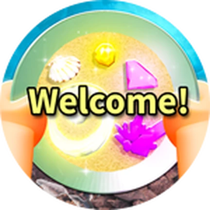 ภาพทางการ Prospecting! ตรา Welcome รูปกระทะแร่กับมือ · Badge New Prospector · 3464709398420729