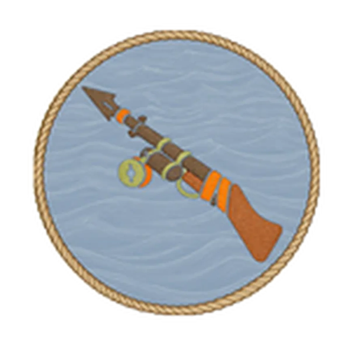 ไอคอน Badge Hooked! ทางการ จาก Roblox สำหรับ 100 Days At Sea Wiki