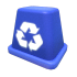 Eco Blue Recycling Bin Hat — ภาพรายการจากคลังทางการ Adopt Me