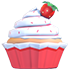 Strawberry Cupcake Shoes — ภาพรายการจากคลังทางการ Adopt Me