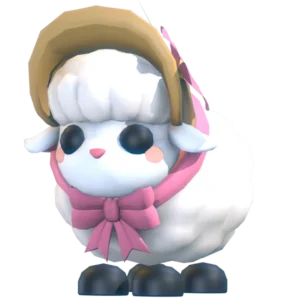 Little Lamb — ลูกแกะสวมหมวกและผูกโบสีชมพู