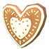 Gingerbread Heart Flying Disc — ภาพรายการจากคลังทางการ Adopt Me