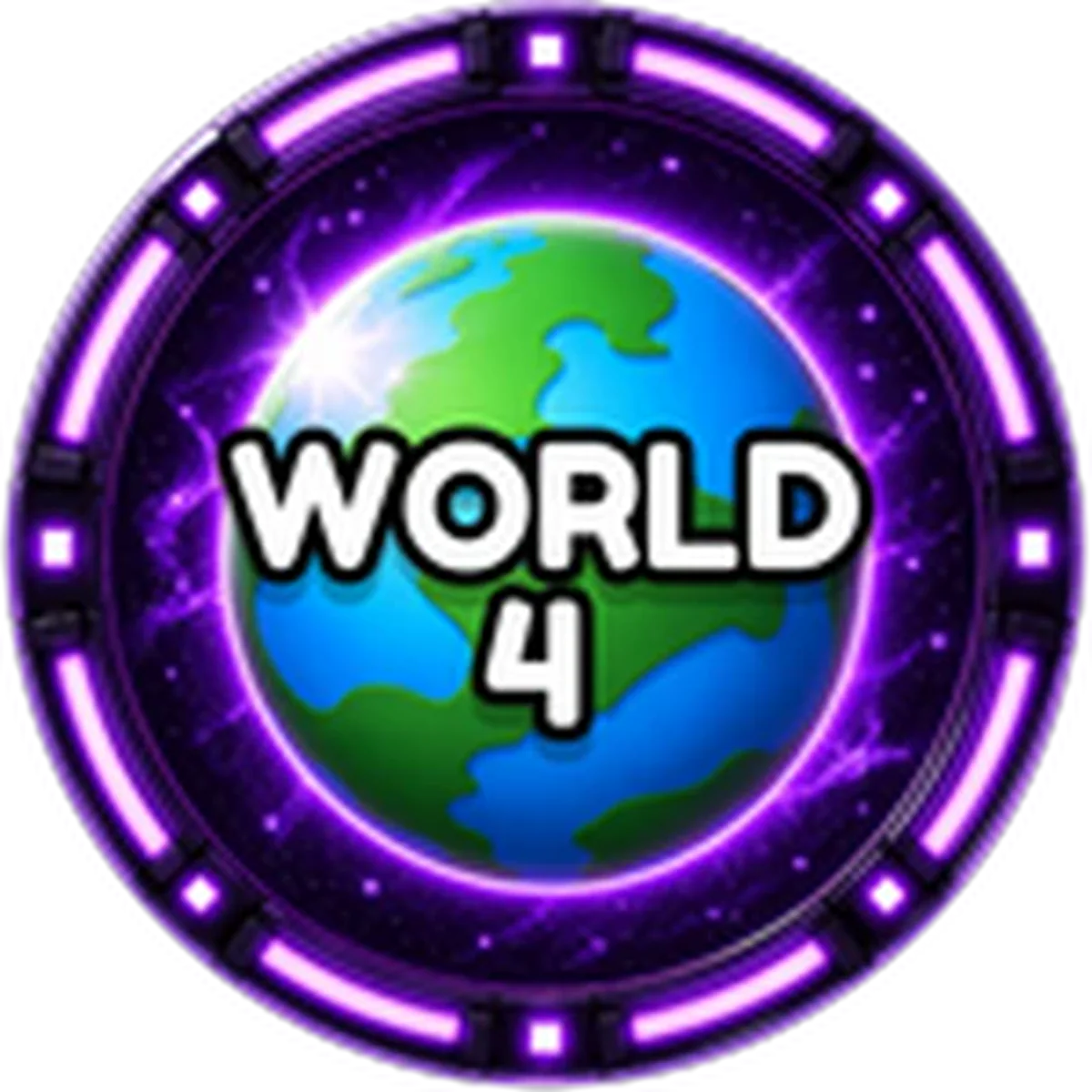 ไอคอน Badge World 4 ทางการของ Anime Astral Simulator