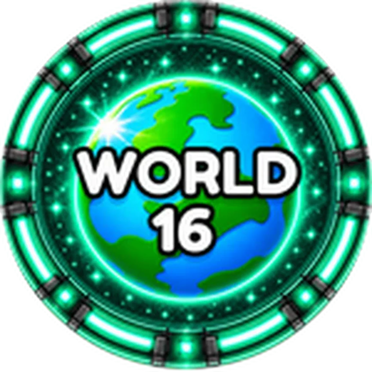 ไอคอน Badge World 16 ทางการของ Anime Astral Simulator