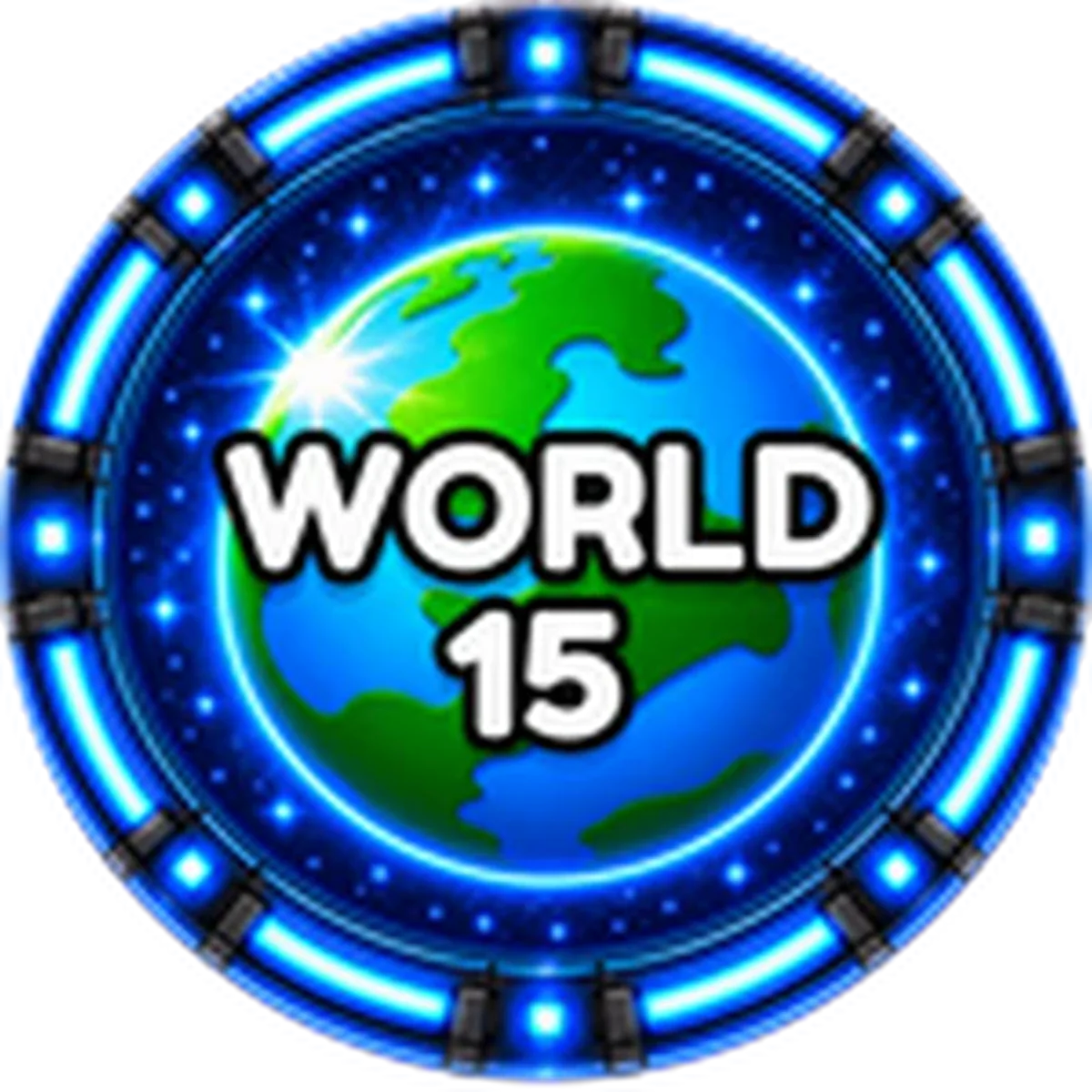 ไอคอน Badge World 15 ทางการของ Anime Astral Simulator