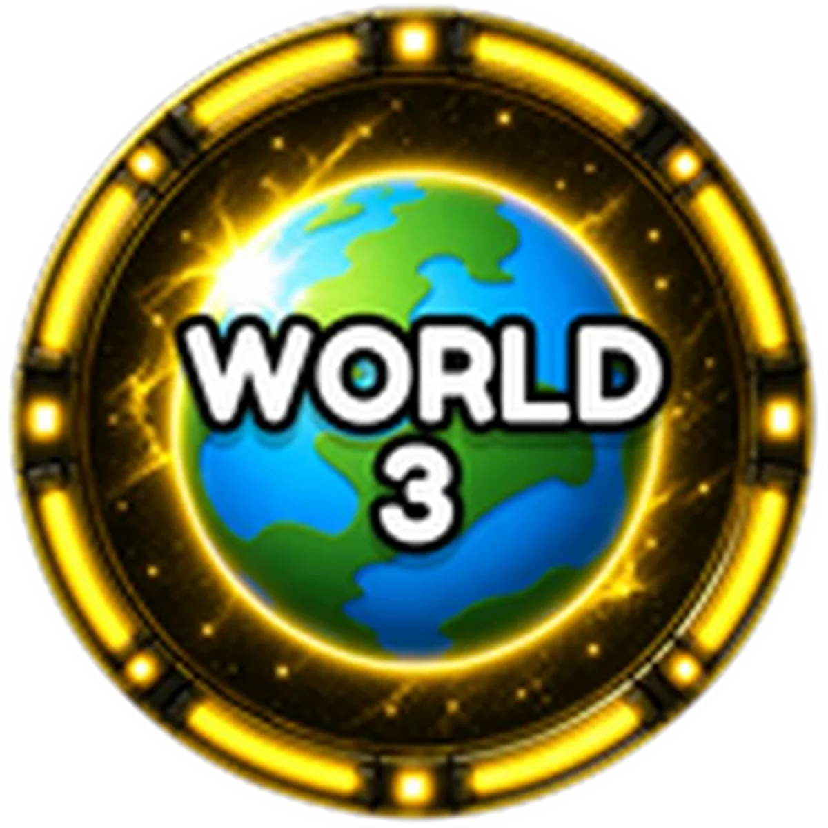 ไอคอน Badge World 3 ทางการของ Anime Astral Simulator