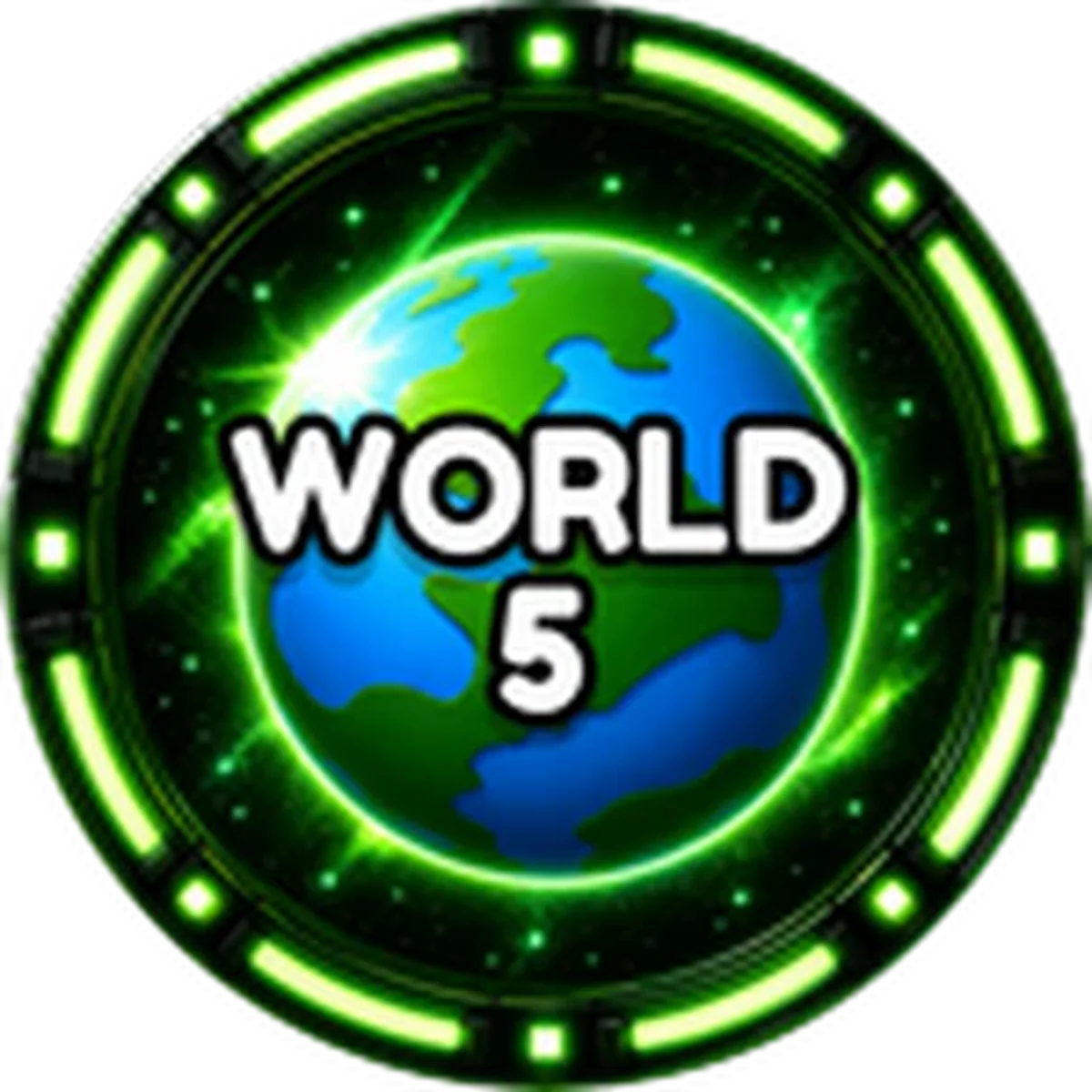 ไอคอน Badge World 5 ทางการของ Anime Astral Simulator