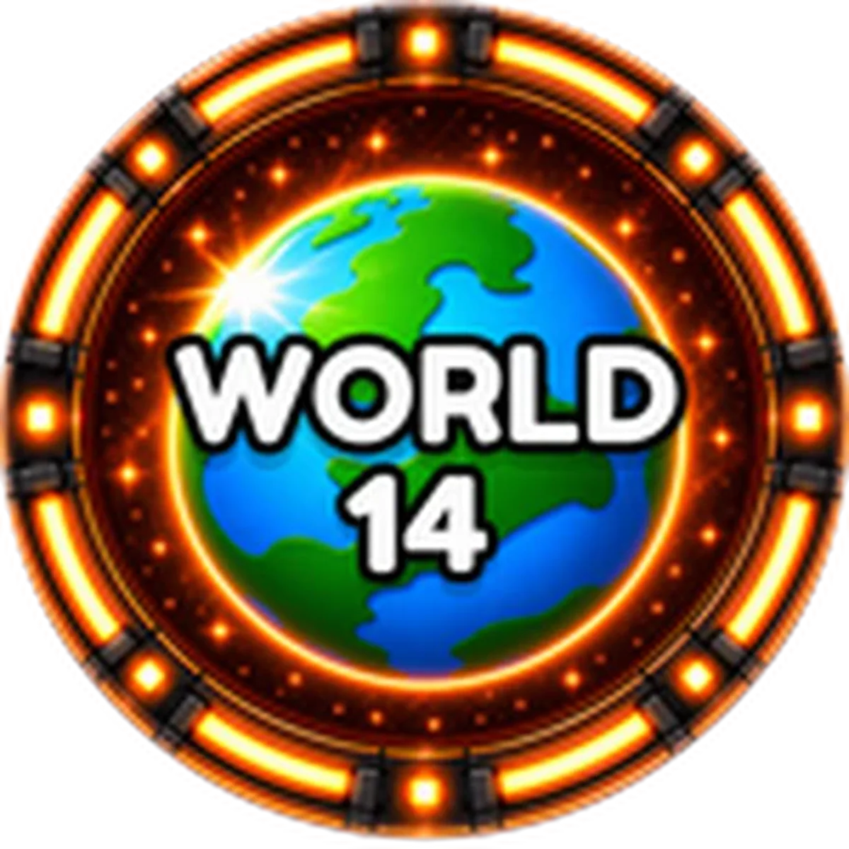 ไอคอน Badge World 14 ทางการของ Anime Astral Simulator