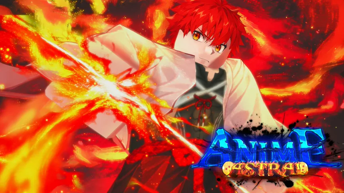 ภาพโปรโมต Anime Astral Simulator ตัวละครผมแดงกับฉากพลังสีส้ม