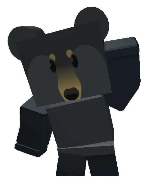 ภาพ Black Bear ที่ใช้ประกอบหน้ารวม Quests ของ Bee Swarm Simulator