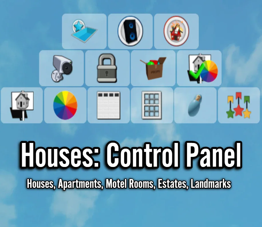 ภาพประกอบ Brookhaven/Gameplay/House Controls จาก Brookhaven Wiki