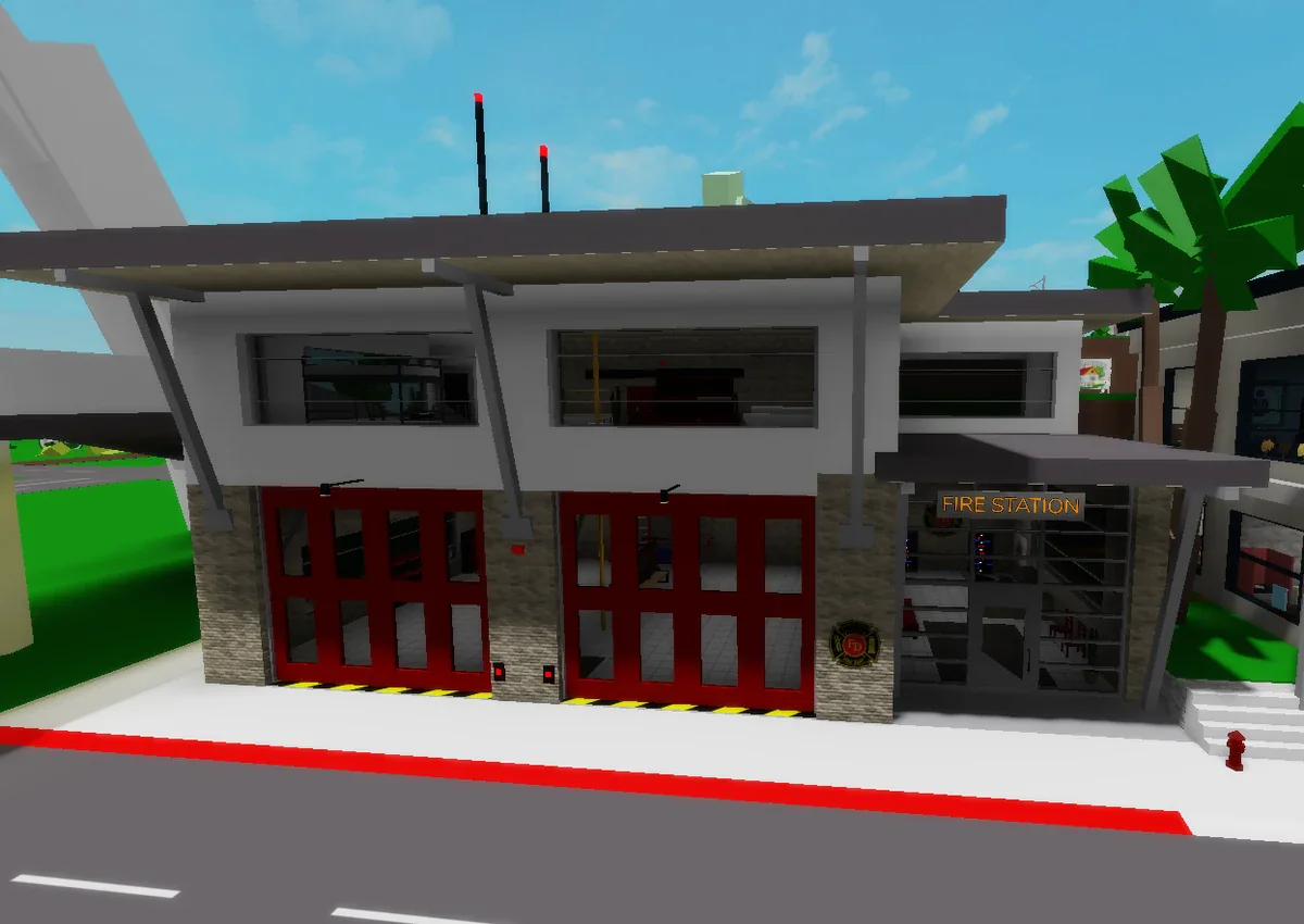 ภาพประกอบ Fire Station จาก Brookhaven Wiki