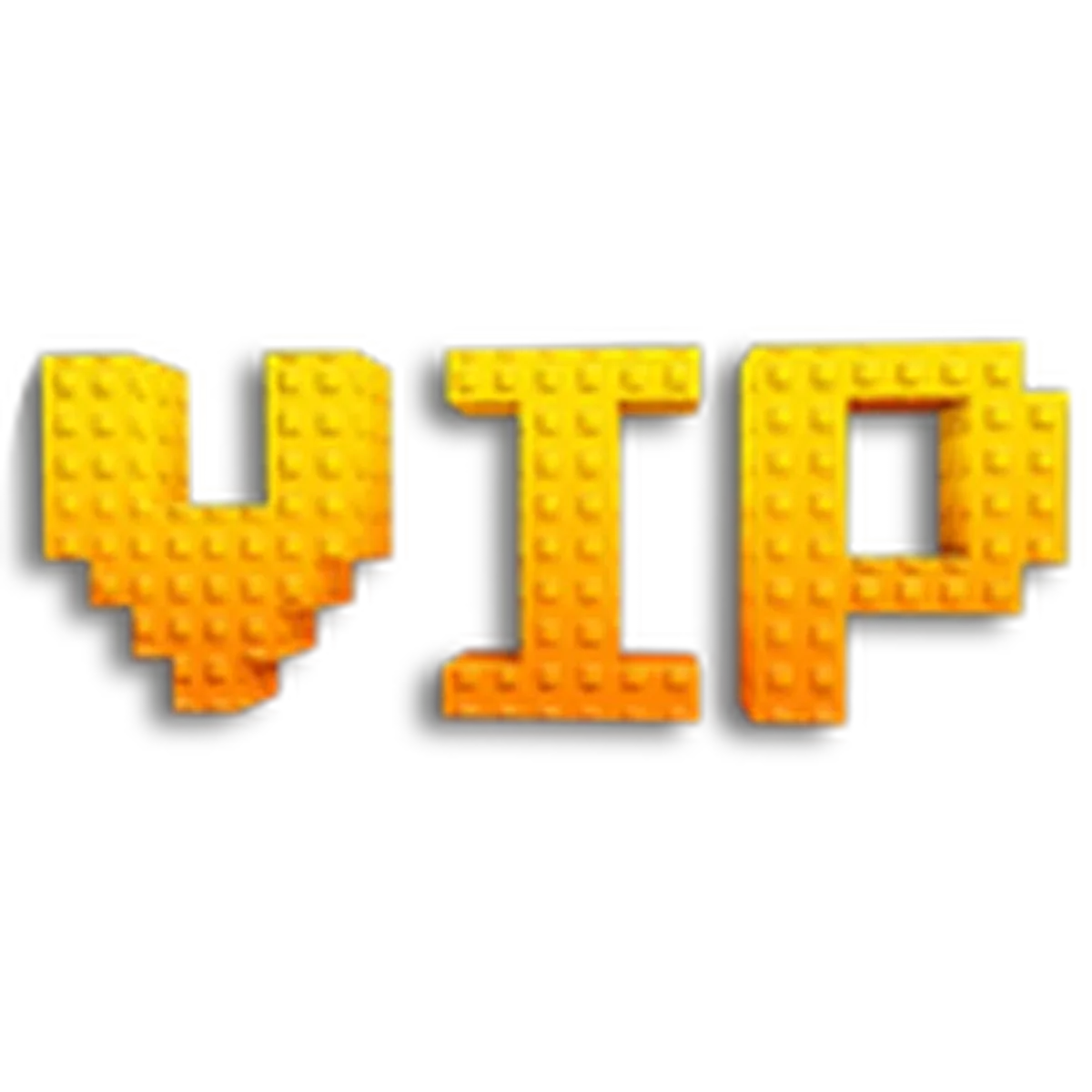 ไอคอน VIP เป็นตัวอักษรสีทองบนพื้นหลังดำของ Build A Plane