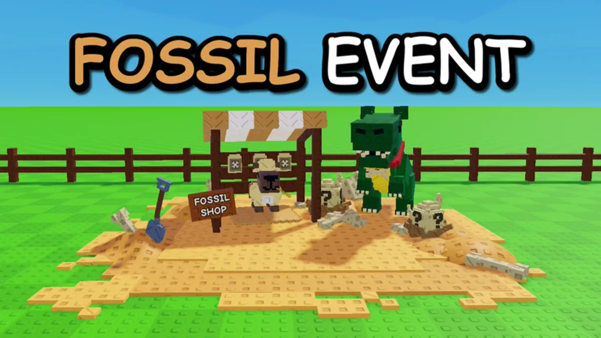 ภาพ Event Fossil Event ทางการ จาก Roblox สำหรับ Capybaras VS Plants Wiki