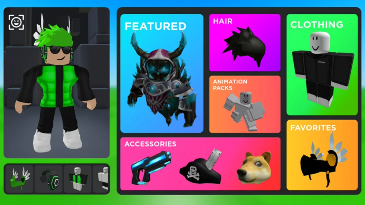 ภาพทางการ ภาพห้องลองไอเทมทางการ ของ Catalog Avatar Creator
