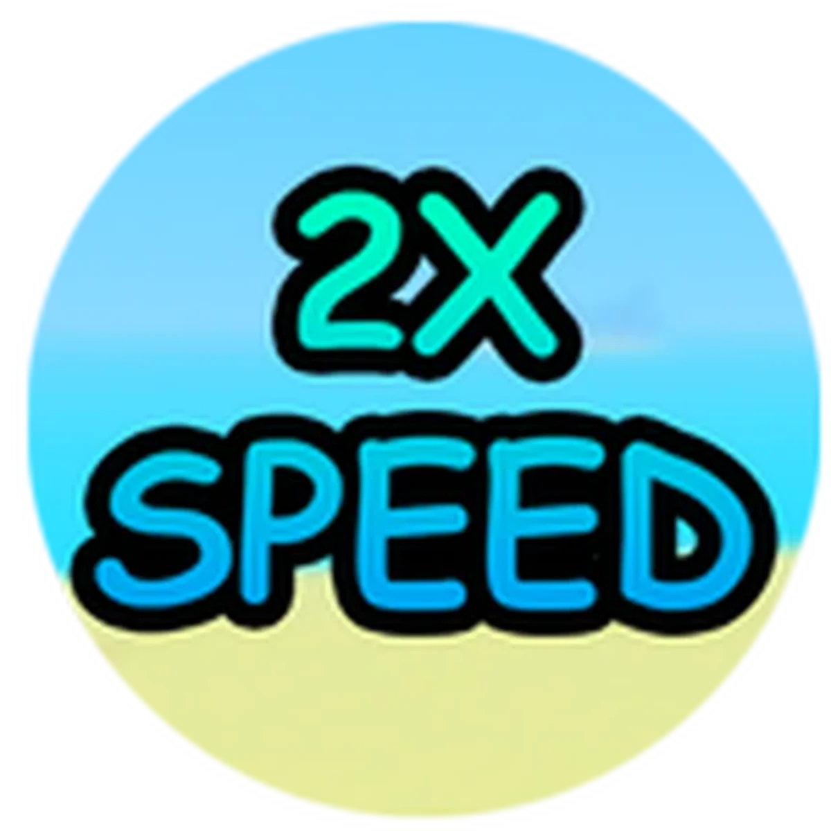 ไอคอน Pass 2x Walkspeed ของ Dig & Clean แสดงข้อความ/สัญลักษณ์ 2x Walkspeed