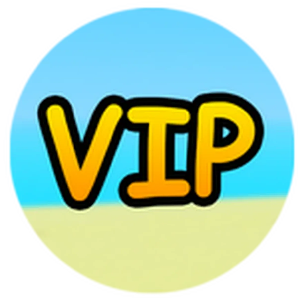 ไอคอน Pass VIP ของ Dig & Clean แสดงข้อความ/สัญลักษณ์ VIP