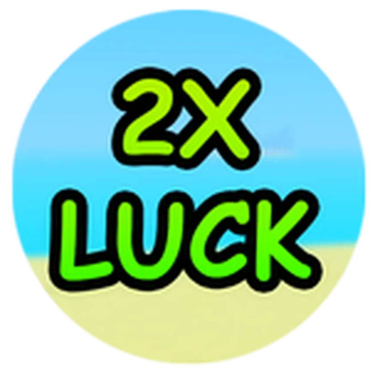 ไอคอน Pass 2x Luck ของ Dig & Clean แสดงข้อความ/สัญลักษณ์ 2x Luck