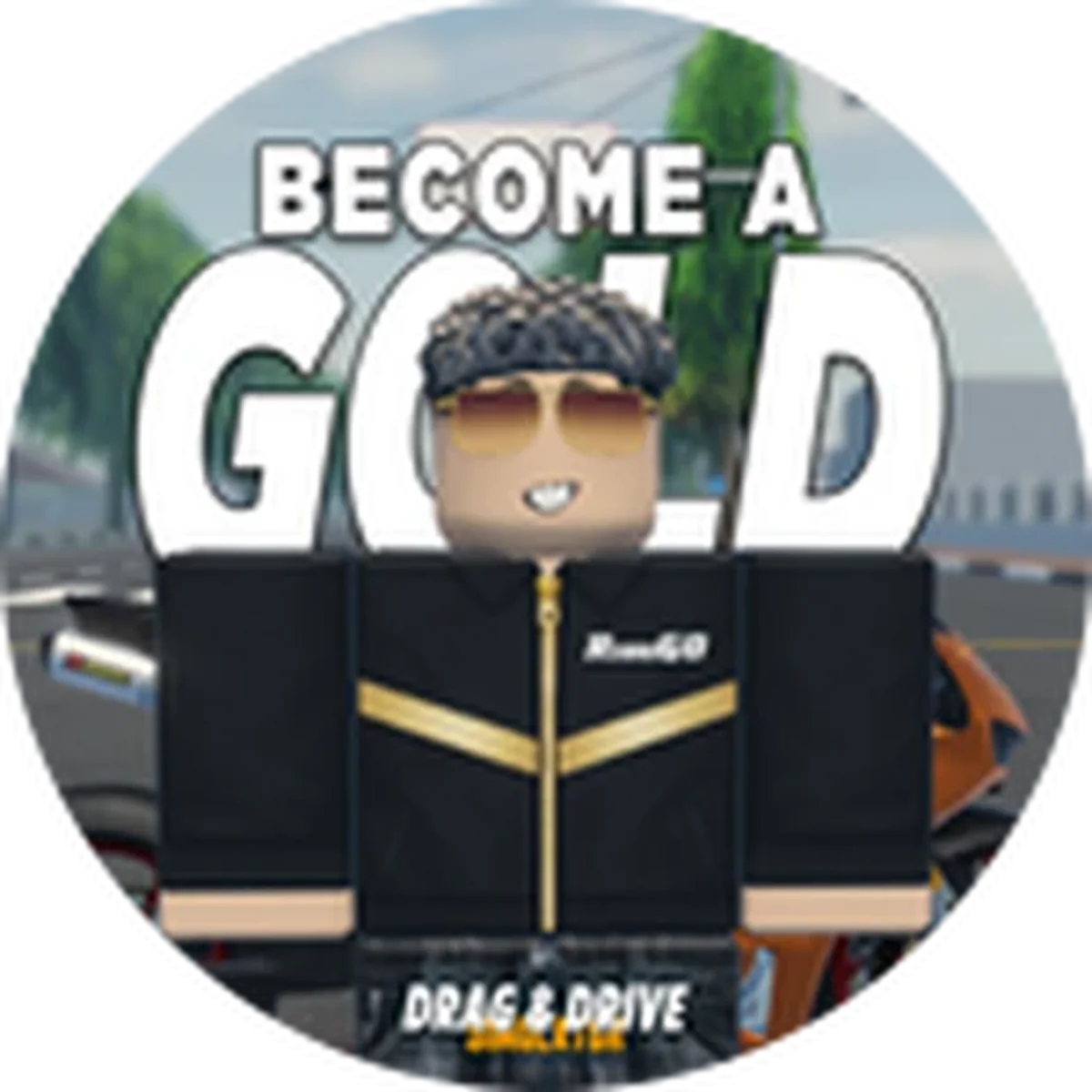 ไอคอน Badge Gold Driver: Advanced Rank! ของ Drag Drive Simulator