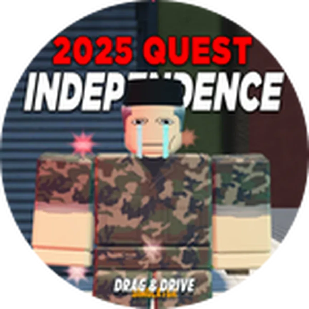ไอคอน Badge Freedom Fighter: Independence Day Event 2025! ของ Drag Drive Simulator