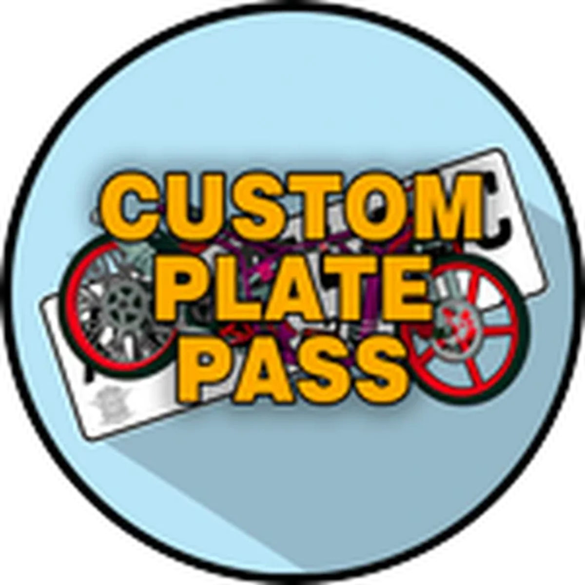 ไอคอน Game Pass Custom Plate Pass ของ Drag Drive Simulator