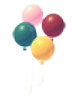 Bunch of Balloons — พวงลูกโป่งหลายสี มีเชือกผูกรวมกัน