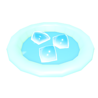 Ice Soup Bait — ชามเหยื่อ Ice Soup สีฟ้าอ่อน มีก้อนน้ำแข็งสามก้อน