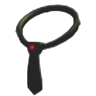 Secret Agent Tie — เนกไทสายลับสีดำ มีจุดสีแดงตรงปม