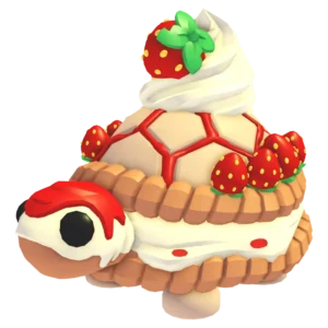 Strawberry Tortle — เต่ารูปขนมสตรอว์เบอร์รี มีกระดองครีมและผลสตรอว์เบอร์รี