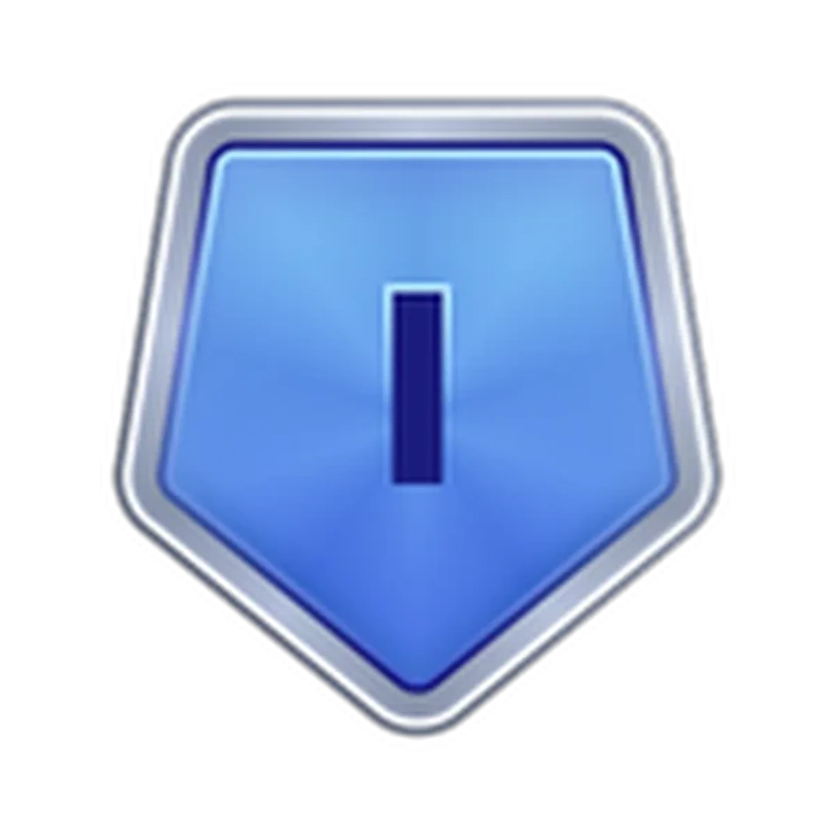 ไอคอน Platinum Rank เป็นเหรียญสีน้ำเงินรูปโล่