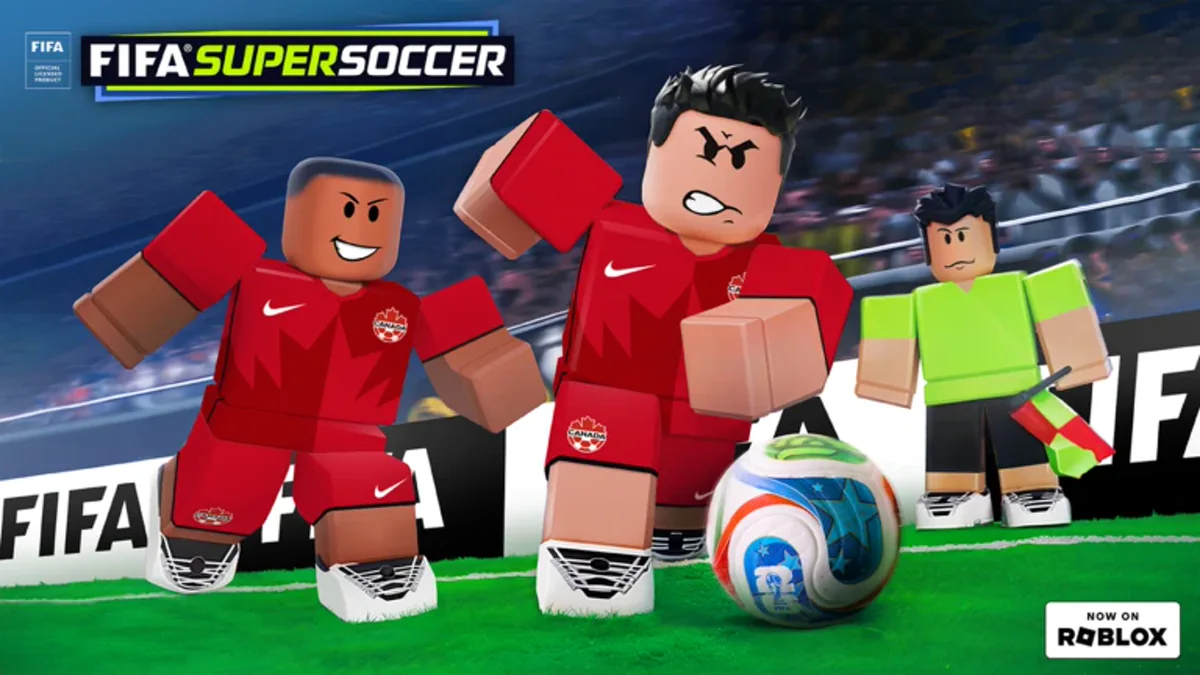 โปสเตอร์ Canada Soccer Arrival ย้อนหลัง เป็นนักฟุตบอลเสื้อแดงสองคน