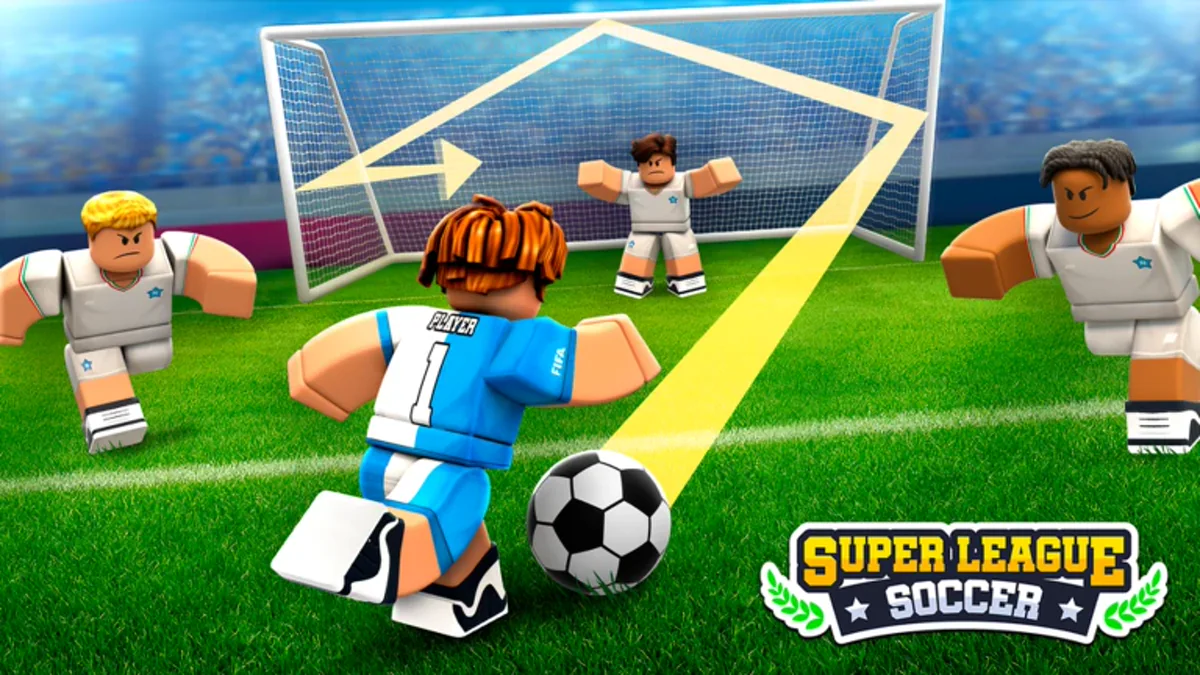 โปสเตอร์ South American Season ย้อนหลัง เป็นผู้เล่นยิงบอลพร้อมลูกศรสีเหลือง