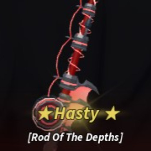 Rod of the Depths ในช่องเก็บคันเบ็ดของ Fisch