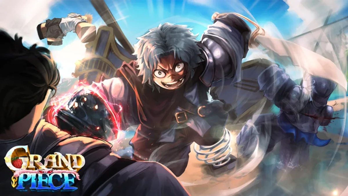 ภาพโปรโมต Grand Piece Online แสดงตัวละครโจมตีกันระยะประชิด