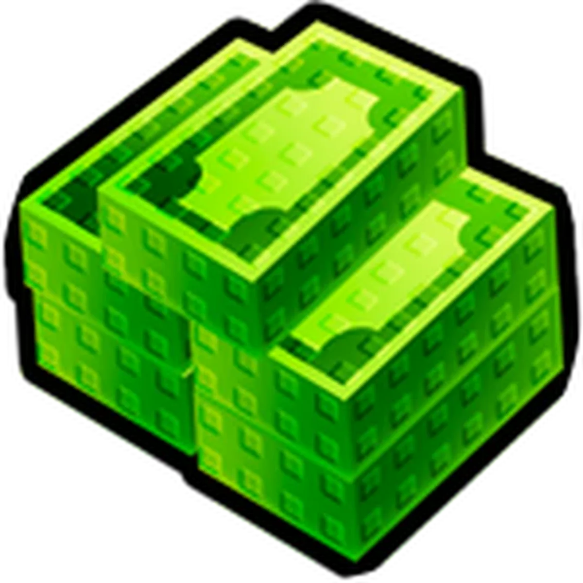 ไอคอน x2 Cash Game Pass ทางการ จาก Roblox สำหรับ Kick a Lucky Block Wiki