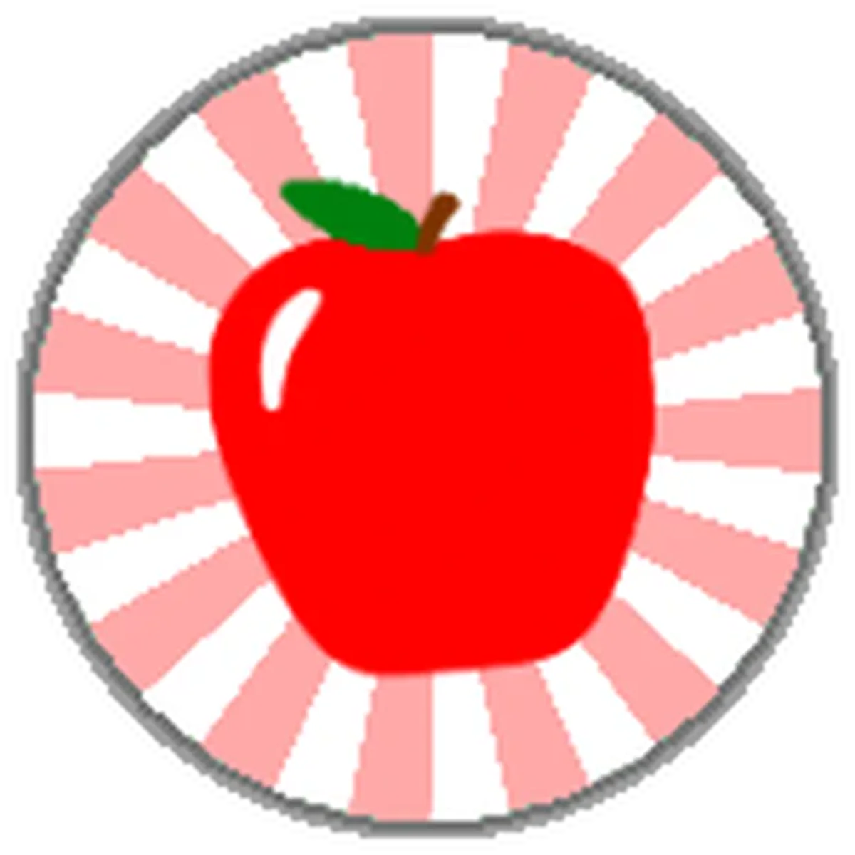 ไอคอน Pass Red Apple ทางการของ Natural Disaster Survival
