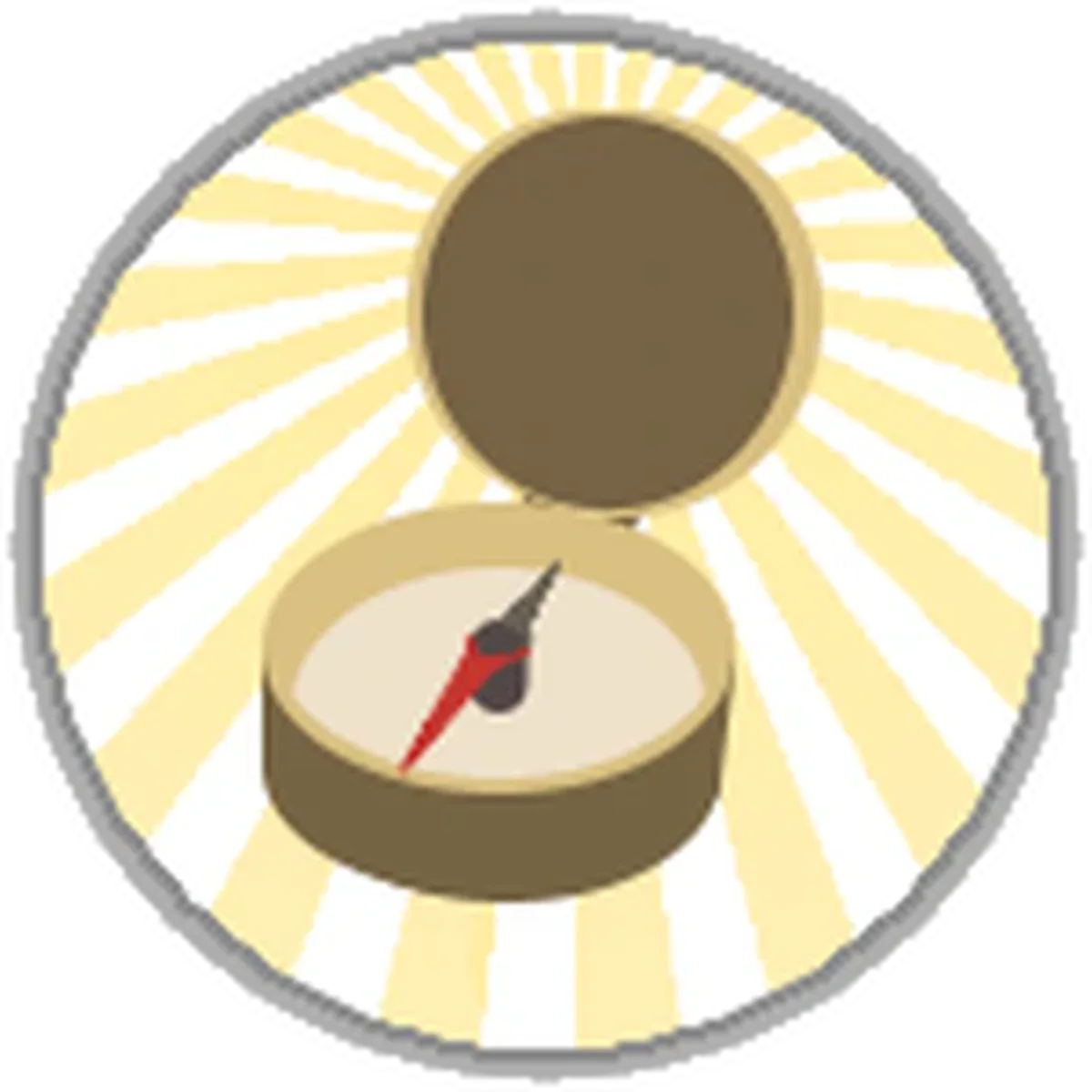 ไอคอน Pass Yellow Compass ทางการของ Natural Disaster Survival