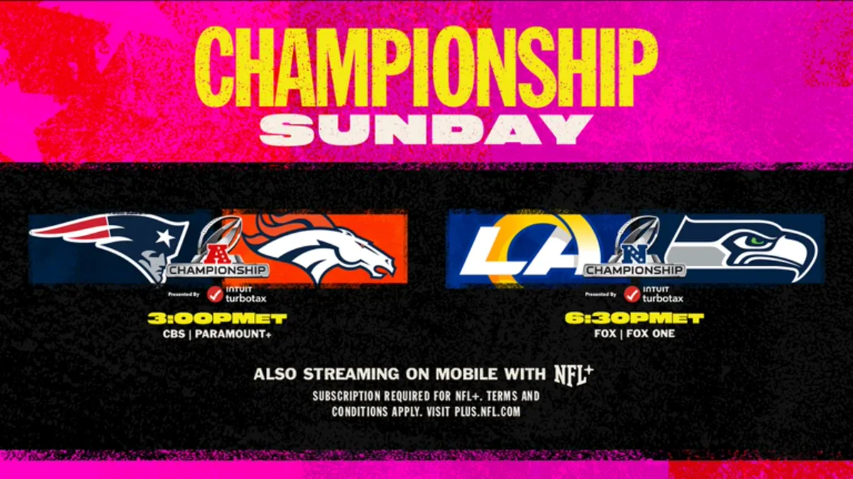 โปสเตอร์ Event CHAMPIONSHIP SUNDAY จาก NFL Universe Football