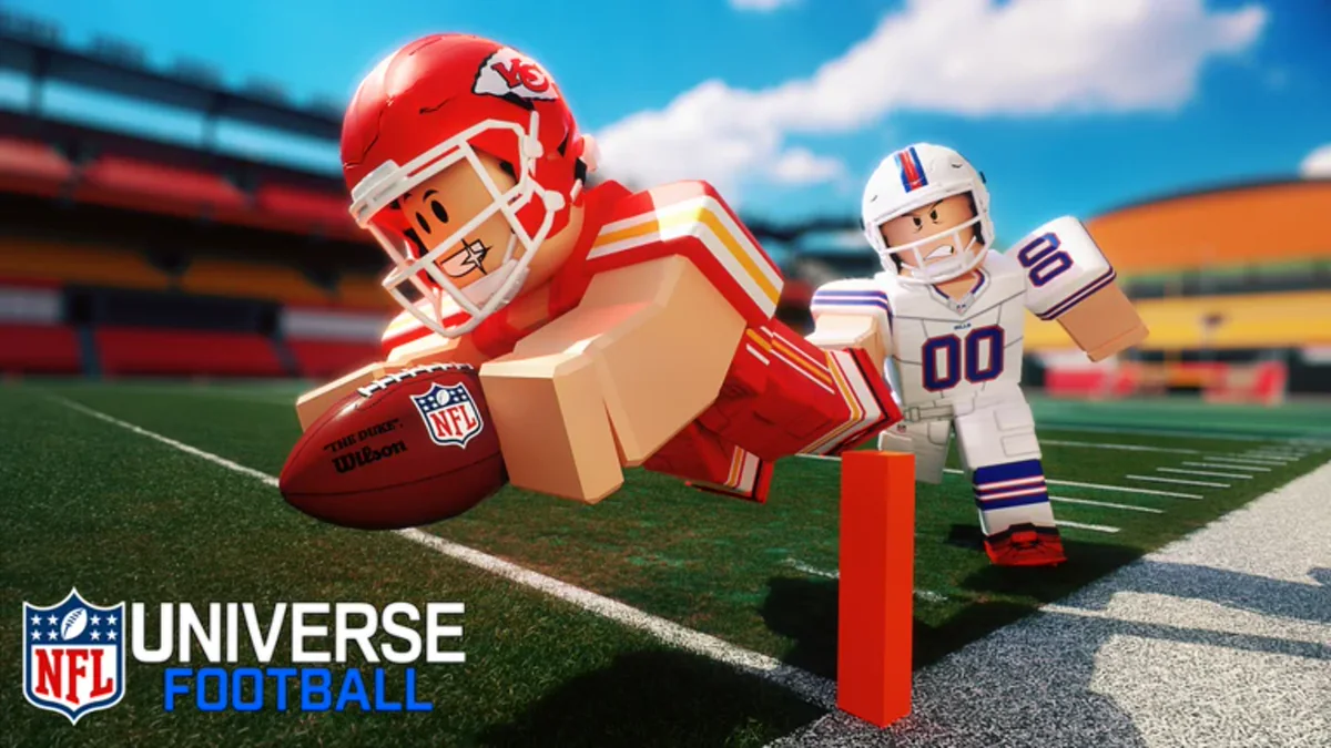 ภาพ Media NFL Universe Football แสดงผู้เล่นวิ่งถือบอลในสนาม