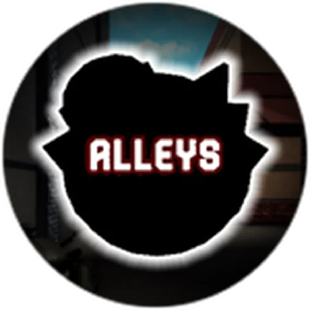 ไอคอน Badge Completed Alleys เป็นเงาตัวละครเข้มกับชื่อด่านหรือ ending