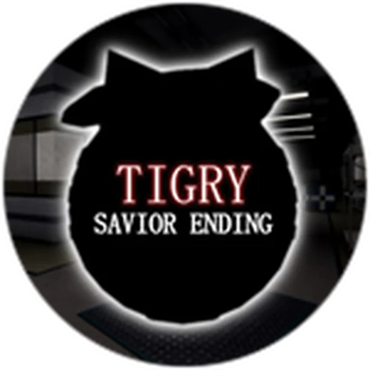 ไอคอน Badge Completed Lab (Tigry-Savior Ending) เป็นเงาตัวละครเข้มกับชื่อด่านหรือ ending