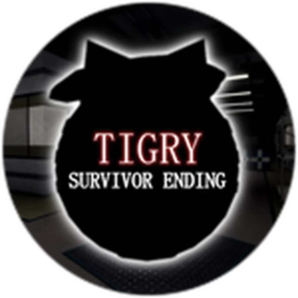 ไอคอน Badge Completed Lab (Tigry-Survivor Ending) เป็นเงาตัวละครเข้มกับชื่อด่านหรือ ending