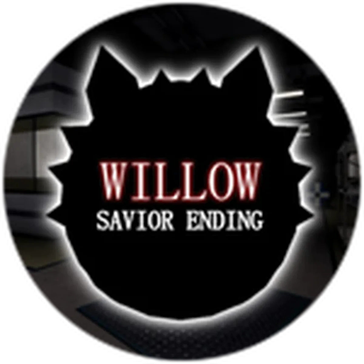 ไอคอน Badge Completed Lab (Willow-Savior Ending) เป็นเงาตัวละครเข้มกับชื่อด่านหรือ ending