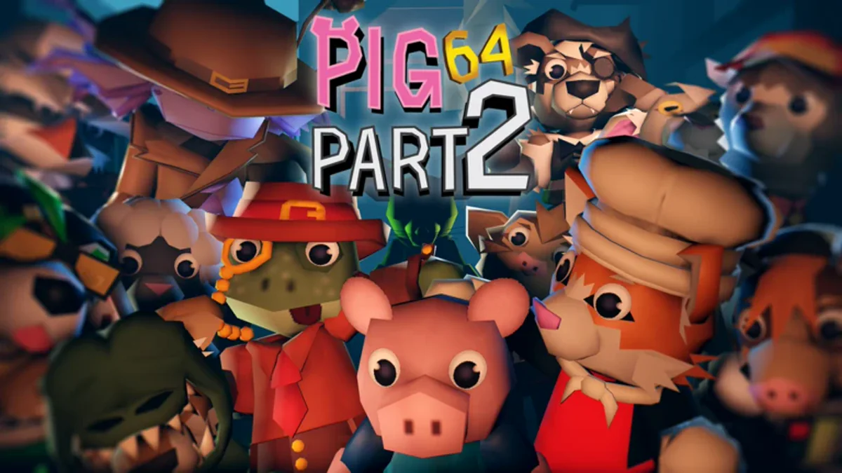 โปสเตอร์ PIG 64 Part 2 แสดงกลุ่มตัวละคร Piggy หลายตัว