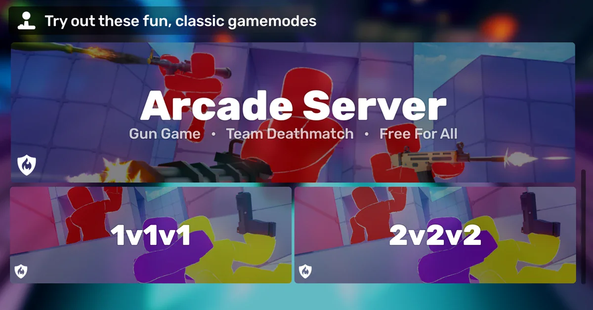 ภาพประกอบ Arcade Server จาก Roblox Rivals Wiki ชุมชน
