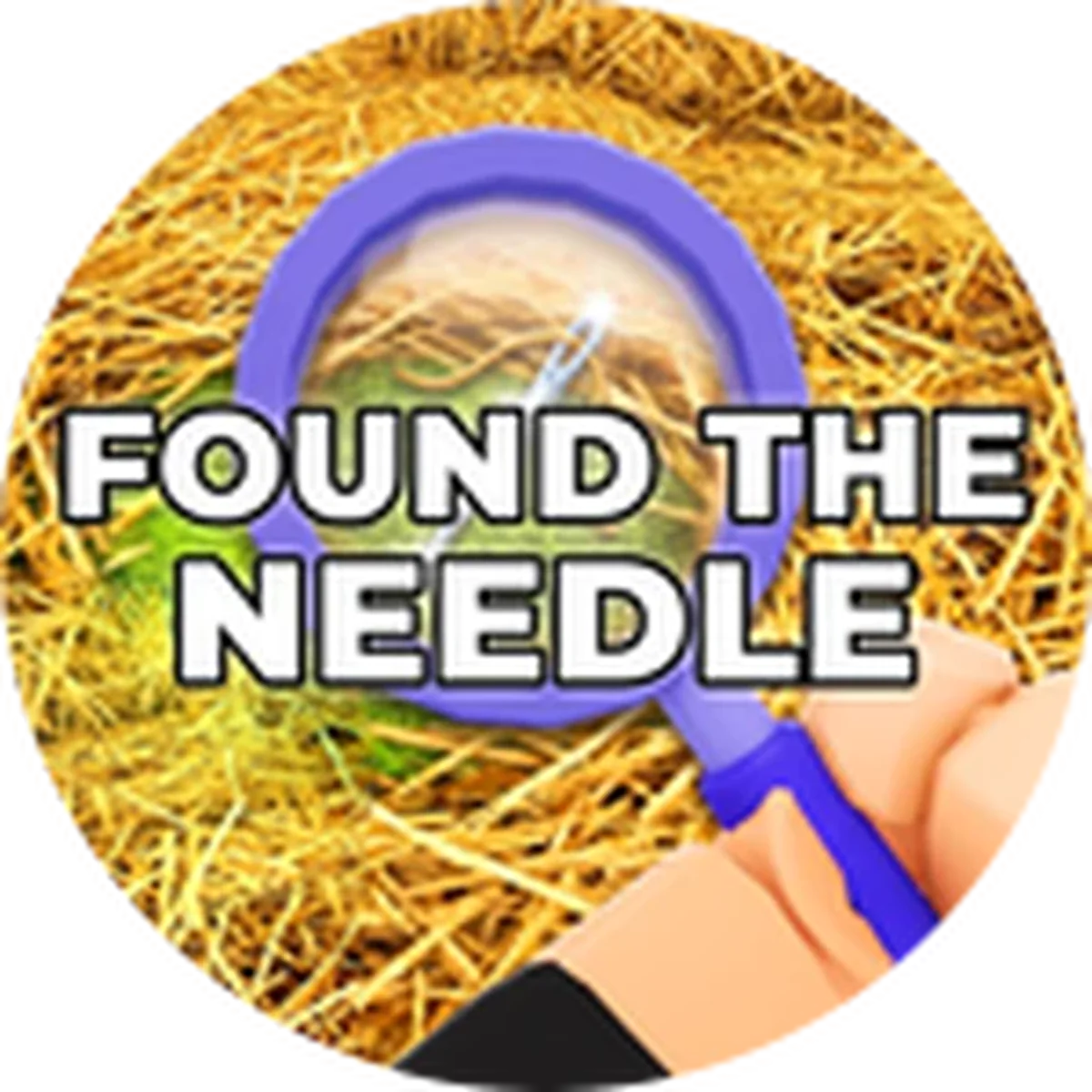 ไอคอน Badge Found the Needle ทางการ จาก Roblox สำหรับ Search For The Needle Wiki