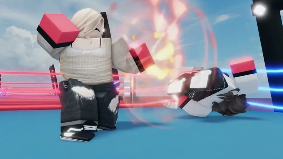 ภาพโปรโมตตัวละคร Roblox ชกคู่ต่อสู้ในเวที